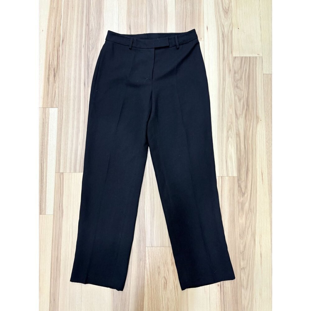 Rafaella Womens Wide-Leg Black Pants Size 10